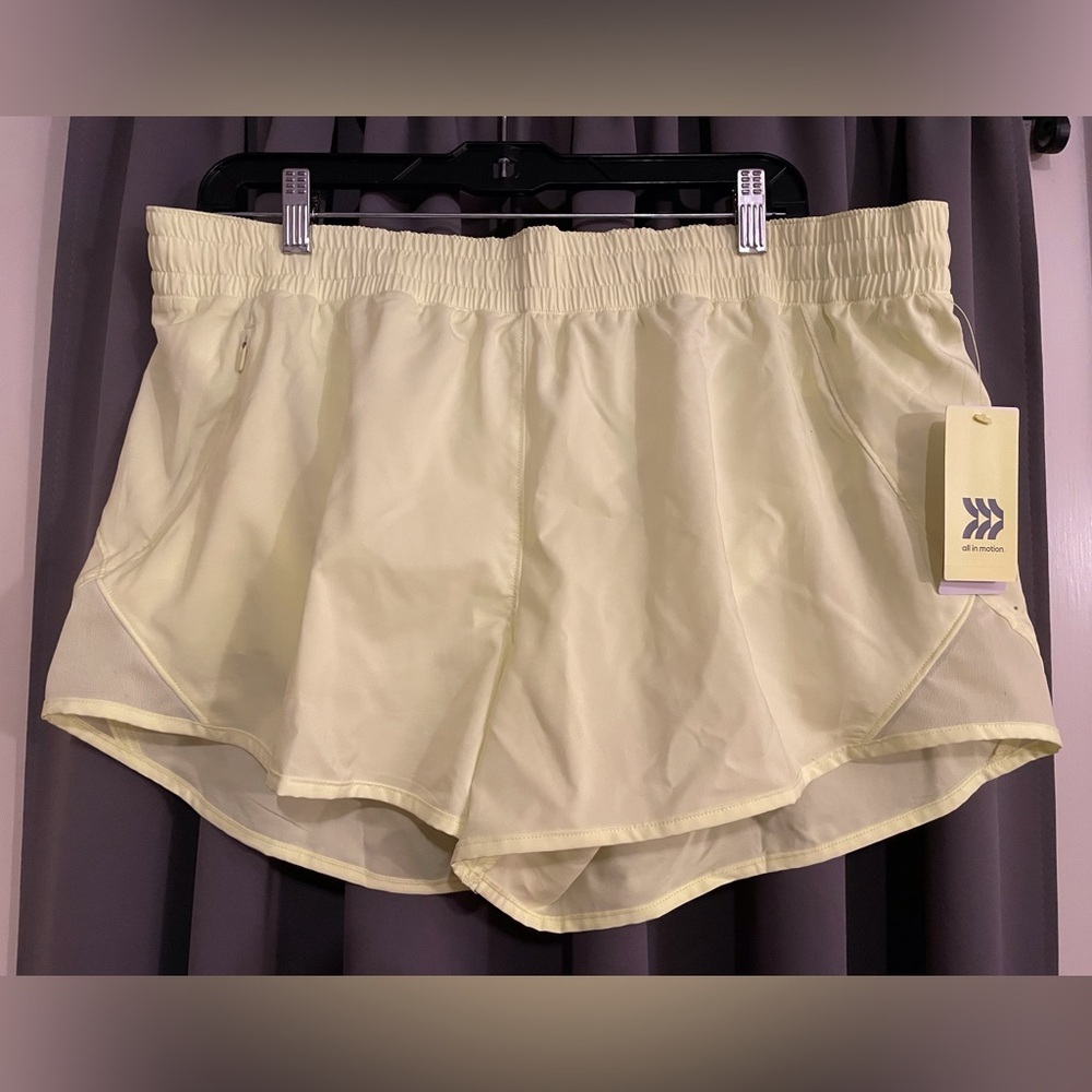 All In Motion Run Shorts in Yellow